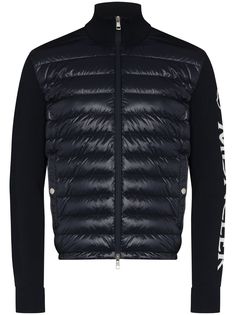 Moncler стеганая куртка на молнии с логотипом