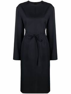 Jil Sander платье с круглым вырезом и длинными рукавами