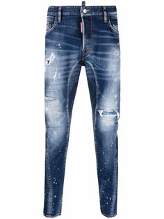 Dsquared2 джинсы прямого кроя с эффектом потертости