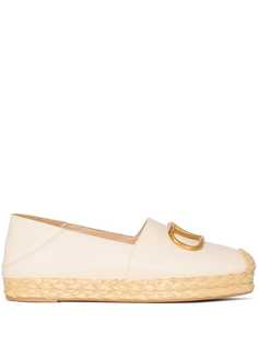 Valentino Garavani эспадрильи с закругленным носком и логотипом VLogo Signature