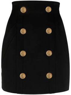 Balmain юбка мини с завышенной талией