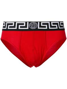Versace трусы с греческим узором на поясе