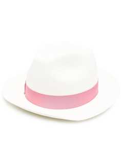 Borsalino шляпа с контрастной лентой