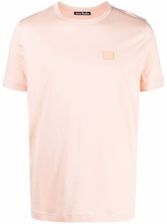 Acne Studios футболка с круглым вырезом и нашивкой