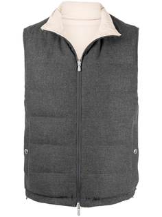 Brunello Cucinelli двусторонний дутый жилет