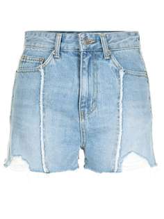 SJYP джинсовые шорты с бахромой