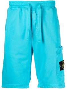 Stone Island спортивные шорты с нашивкой