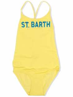 Mc2 Saint Barth Kids купальник с логотипом и блестками