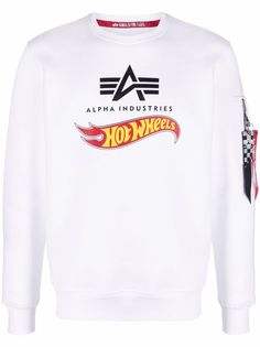 Alpha Industries толстовка с круглым вырезом и логотипом