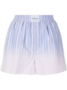 alexanderwang.t шорты в полоску с эффектом омбре
