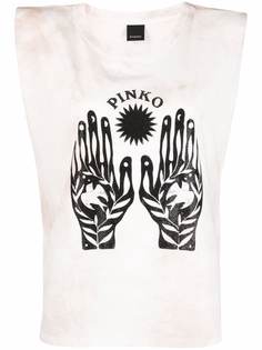 Pinko топ с графичным принтом
