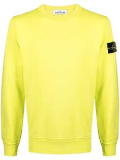 Stone Island толстовка с нашивкой-логотипом