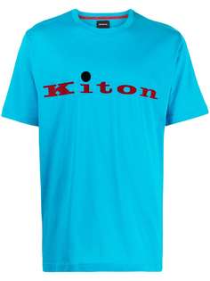 Kiton футболка с логотипом