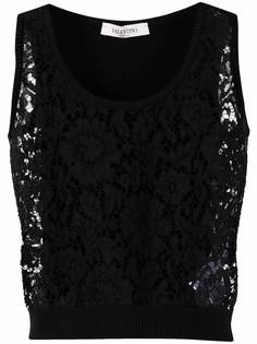 Valentino топ в технике кроше