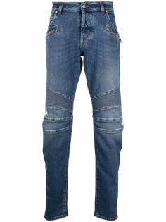 Balmain джинсы с нашивкой-логотипом