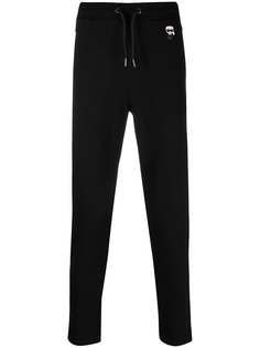 Karl Lagerfeld брюки Ikonik с кулиской и логотипом