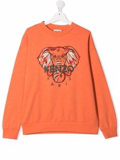 Kenzo Kids толстовка с вышитым логотипом