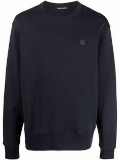 Acne Studios толстовка с круглым вырезом и нашивкой