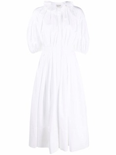 Alexander McQueen платье с короткими рукавами и оборками