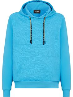 Fendi толстовка с капюшоном и монограммой