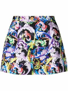 Versace шорты с принтом Baroccoflage