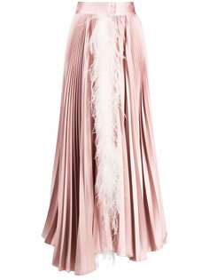 Styland плиссированная юбка с перьями