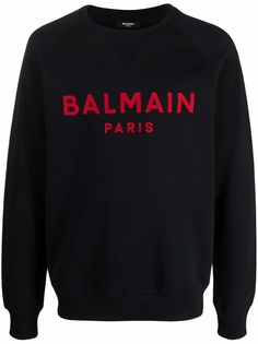 Balmain толстовка с фактурным логотипом