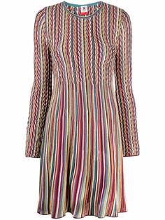 M Missoni полосатое платье тонкой вязки