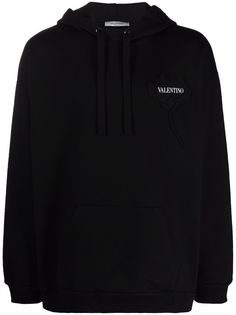 Valentino худи с нашивкой-логотипом