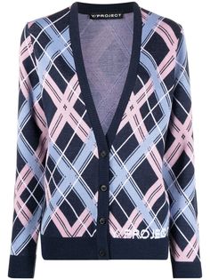 Y/Project кардиган с узором аргайл Y.Project