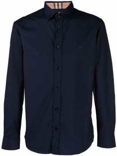 Burberry рубашка с монограммой TB