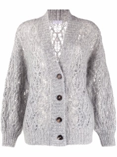 Brunello Cucinelli кардиган рыхлой вязки с V-образным вырезом