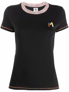 M Missoni футболка с вышитым логотипом