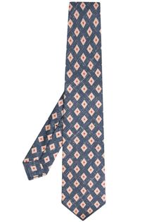 Kiton галстук с геометричным принтом