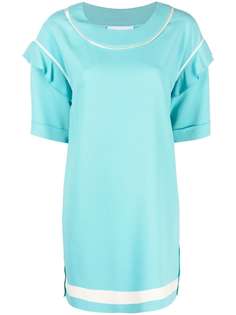 Moschino платье-футболка с оборками