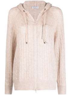 Brunello Cucinelli кардиган фактурной вязки с декором Monili