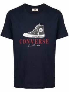 Converse футболка с принтом
