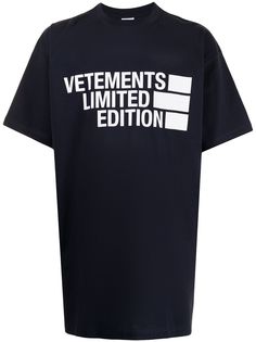 VETEMENTS футболка Limited Edition с логотипом
