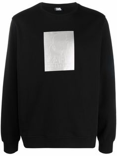 Karl Lagerfeld толстовка с нашивкой-логотипом