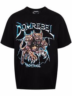 DOMREBEL футболка с графичным принтом
