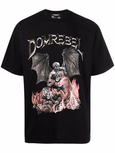 DOMREBEL футболка с графичным принтом