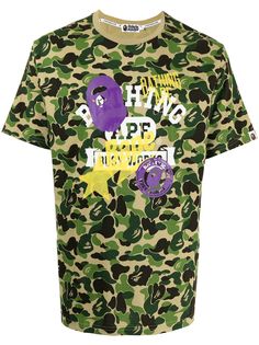 A BATHING APE® футболка с графичным принтом