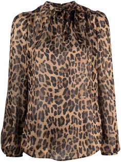 Dsquared2 блузка с леопардовым принтом