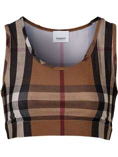 Burberry укороченный топ в клетку Vintage Check