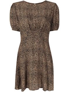 Faithfull the Brand платье мини Sidonie с леопардовым принтом