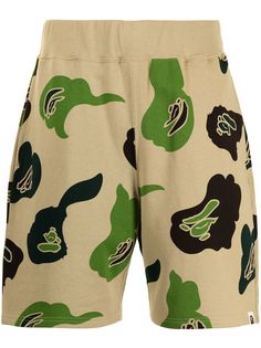 A BATHING APE® спортивные шорты с камуфляжным принтом