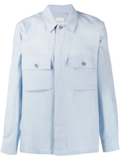 PAUL SMITH рубашка с логотипом и вставками