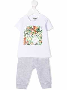 Kenzo Kids спортивный костюм с принтом