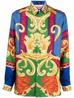 Versace рубашка с принтом Medusa Renaissance