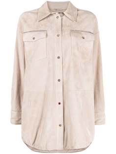 Brunello Cucinelli пальто с декором Monili